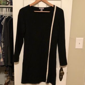 Neiman Marcus Cashmere long sleeve black dress